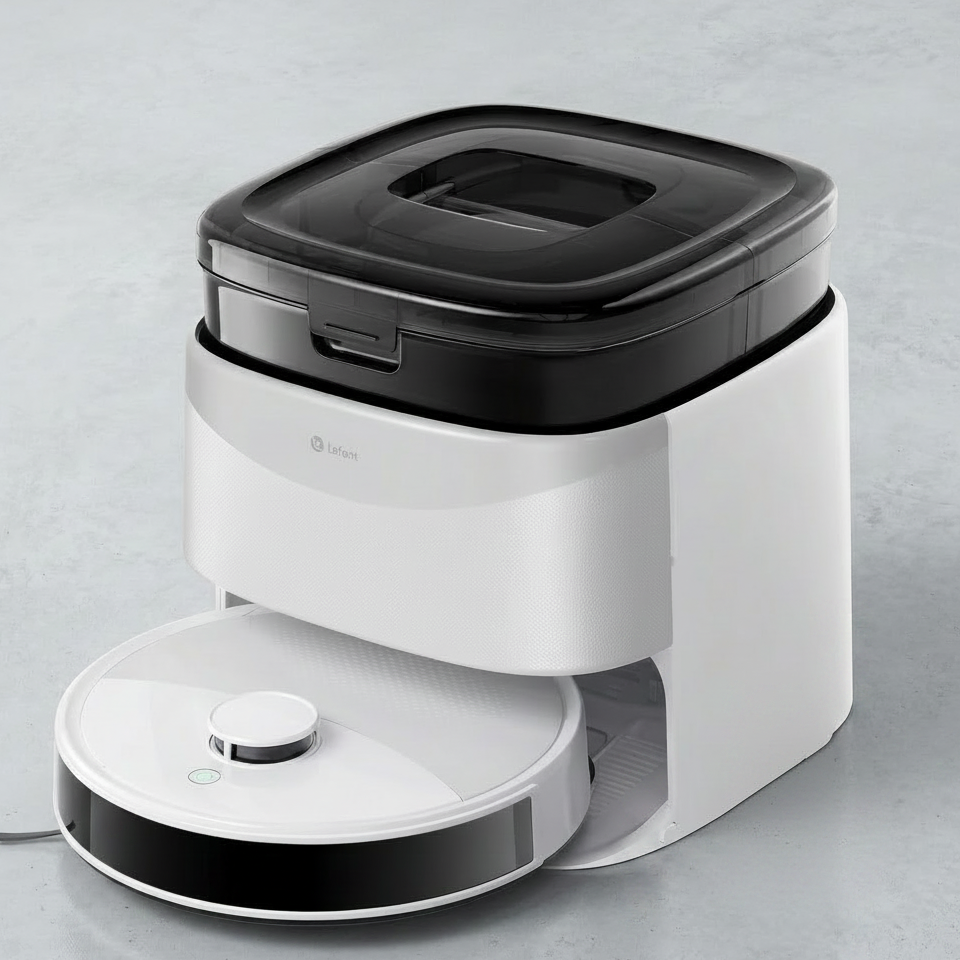 Lefant M3L Robot Aspirateur Laveur Intelligent avec Station Automatique | 12 000 Pa, LiDAR dTOF, Auto-Vidange, Lavage & Séchage Automatique