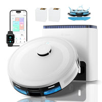 Lefant M2L Plus Robot Aspirateur Laveur avec Station Automatique | 6000 Pa, Navigation LiDAR, Cartographie Multi-Étages, Idéal Poils d’Animaux