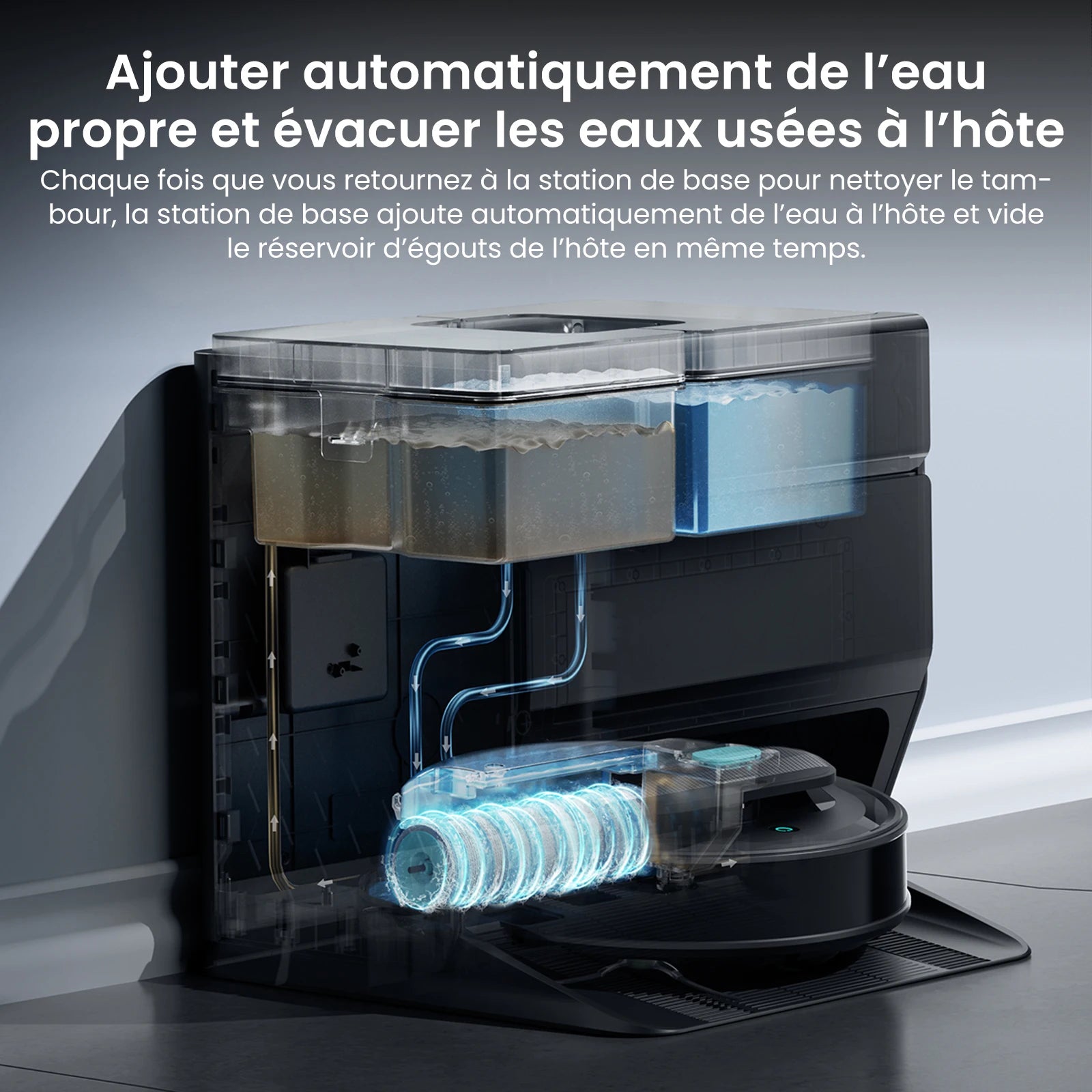 Lefant M5 Robot Aspirateur Laveur Intelligent 18 000 Pa | Brosse Auto-Nettoyante, Station Automatique, Navigation LiDAR dTOF, Sans Effort