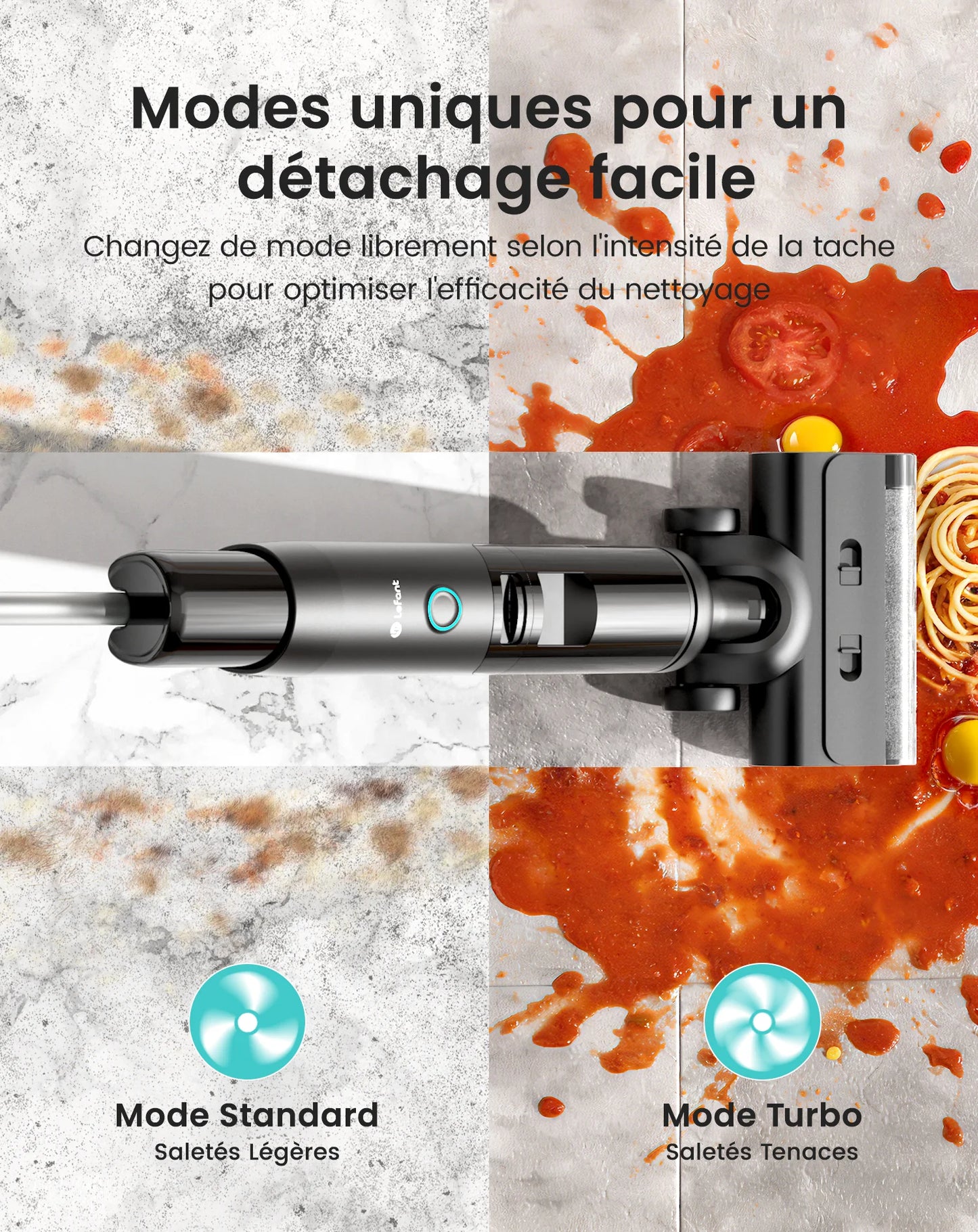Lefant LS200 – Aspirateur Laveur Sans Fil 3-en-1 Intelligent | 13 000 Pa, Auto-Nettoyage, Nettoyage des Bords