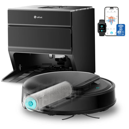 Lefant M5 Robot Aspirateur Laveur Intelligent 18 000 Pa | Brosse Auto-Nettoyante, Station Automatique, Navigation LiDAR dTOF, Sans Effort