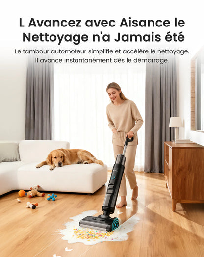 Lefant LS200 – Aspirateur Laveur Sans Fil 3-en-1 Intelligent | 13 000 Pa, Auto-Nettoyage, Nettoyage des Bords